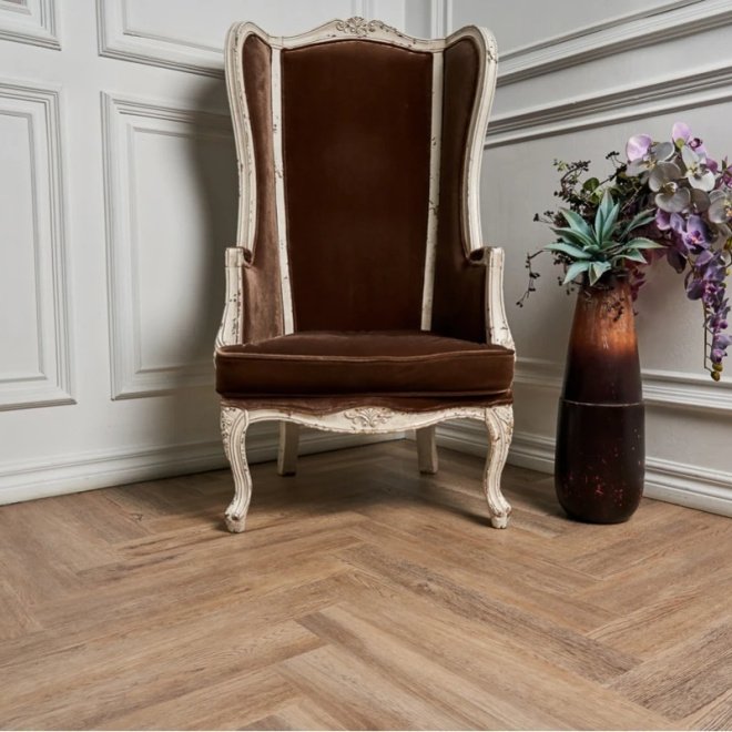 Кварц виниловый ламинат Vinilam Parquet Herringbone IS11133 Паркет Северный - фото 3