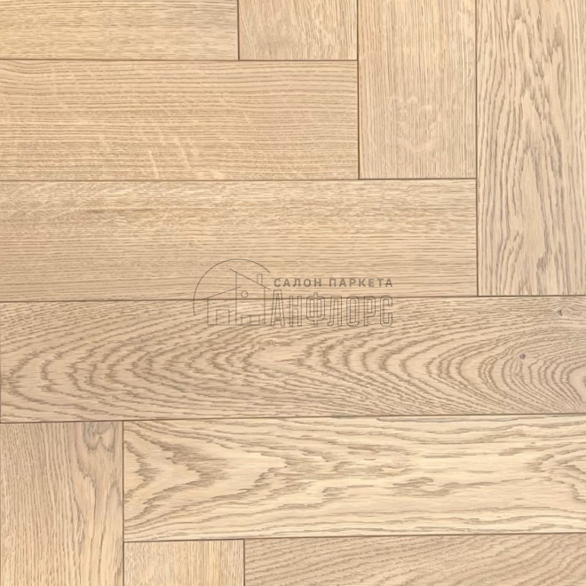 Паркет ёлка Brinel Английская ёлка Дуб Soprano Дуб Soprano 15х100х500 Рустик - фото 1