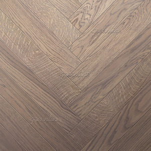 Паркет ёлка Greenline   810 Дуб Рейн 15х110х600