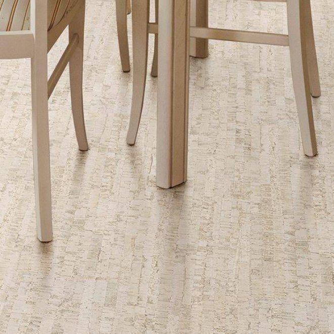 Пробковый пол Corkstyle EcoCork Linea White - фото 4