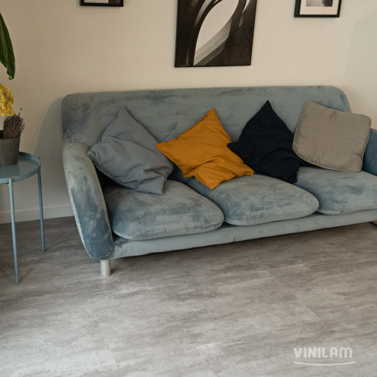 Кварц виниловый ламинат Vinilam КЕРАМО Stone Glue 71614 Цемент Светлый клеевой
- фото 5