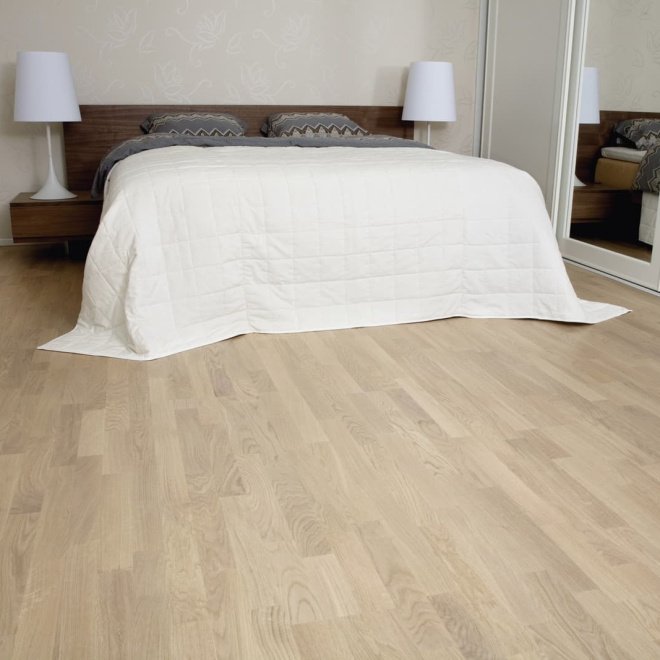 Паркетная доска Karelia 3-х полосная Oak Natural Vanilla Matt 3S (Natur) - фото 2