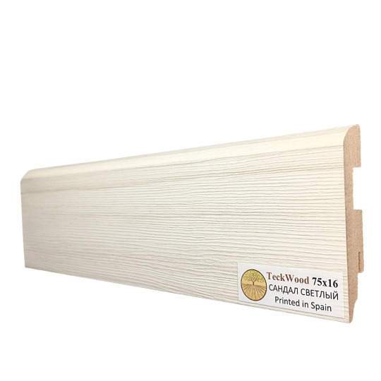 Плинтус TeckWood Цветной 100х16 Сандал Светлый - фото 1