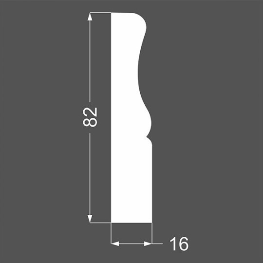Плинтус Ликорн МДФ Грунтованный Р 14.82.16 - фото 2