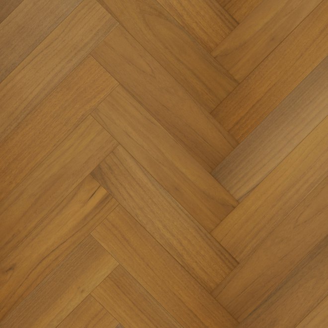 Кварц виниловый ламинат Quartz Parquet Штучный 44-400-71 Тик Южноамериканский - фото 1