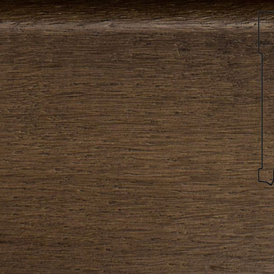 Плинтус Pedross 70х15 шпонированный - Дуб Авалон - фото 1