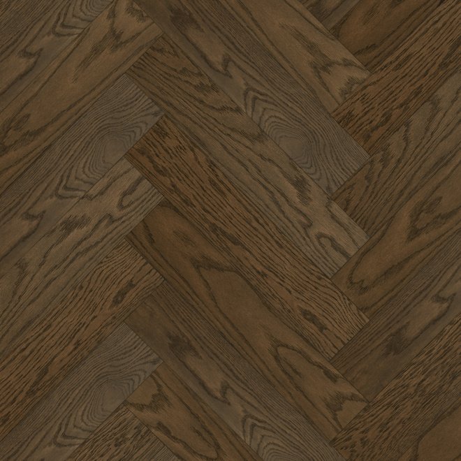 Кварц виниловый ламинат Quartz Parquet Английская ёлка 33-413 Дуб Брауни - фото 1