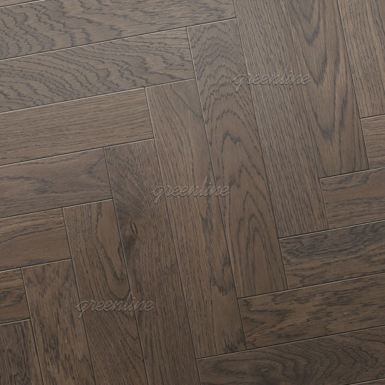 Паркет ёлка Greenline  316 Байкал английская 316 Байкал английская 15х95х620 - фото 2