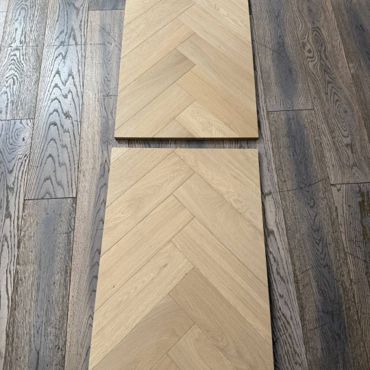 Паркет ёлка HM Flooring Дуб Décor-8 (ECO) ручное старение - фото 2