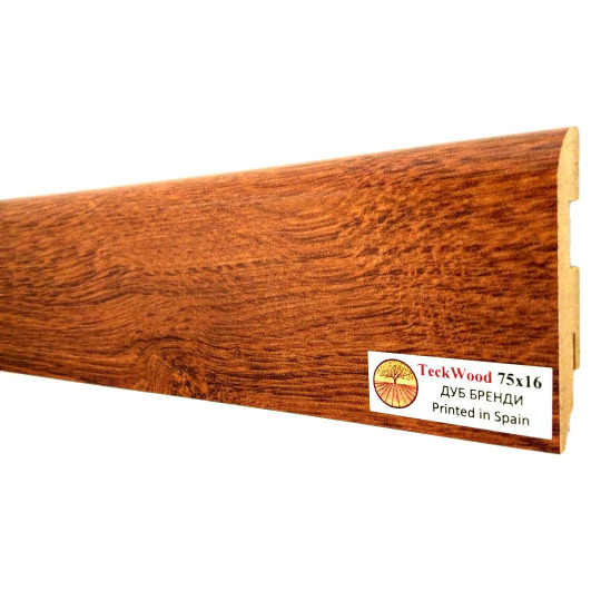 Плинтус TeckWood Цветной 100х16 Дуб Бренди (Oak Brandy) - фото 1