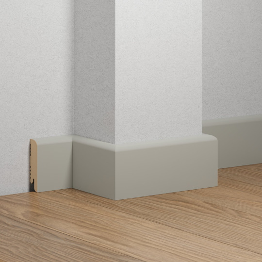 Плинтус Ликорн МДФ Цветной K-02 Серый шелк - фото 2