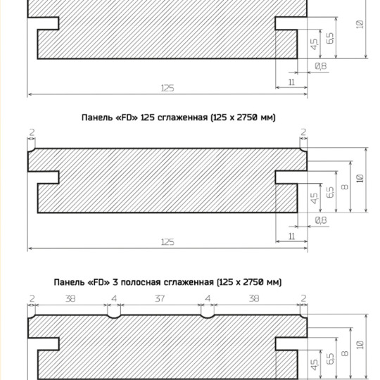 Стеновые панели Finitura Dekor окрашенные МДФ FD RAL, NCS или по образцу - фото 8