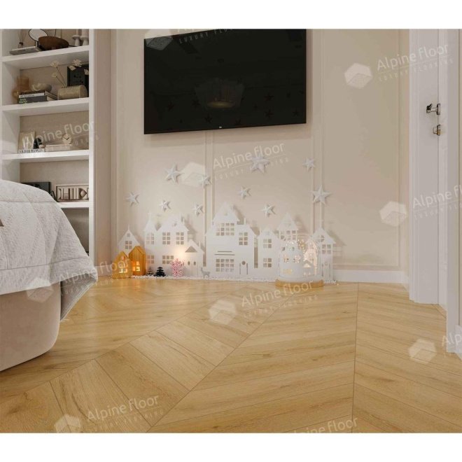 Кварц виниловый ламинат Alpine Floor Chevron Alpine ECO 18-20 MC Caldo

5 мм - фото 5