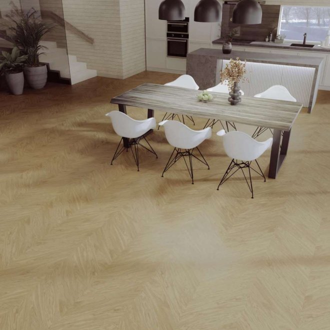 Паркет ёлка Esta Parket Chevron Nova 15501 Oak CH Nova Elite Extra Matt - фото 2