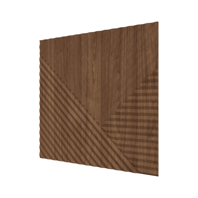 Стеновые панели Ликорн Пирамида Орех темный - фото 1