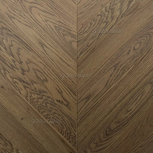 Паркет ёлка Greenline   107 Дуб Саммер французская 15х95х500