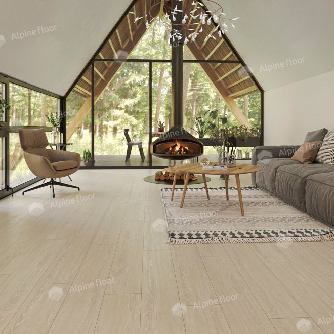 Кварц виниловый ламинат Alpine Floor Ultra LVT ECO 5-14 Дуб Снежный - фото 2