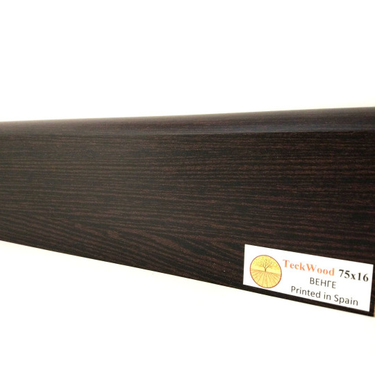 Плинтус TeckWood Цветной 100х16 Венге (Wenge) - фото 1