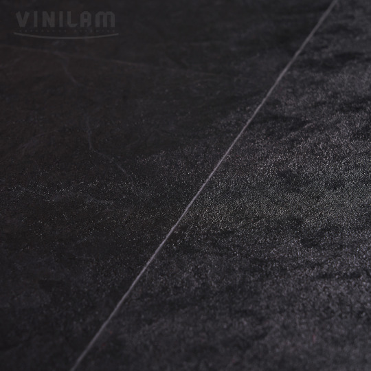Кварц виниловый ламинат Vinilam КЕРАМО Stone 61607 Сланцевый Черный
- фото 9
