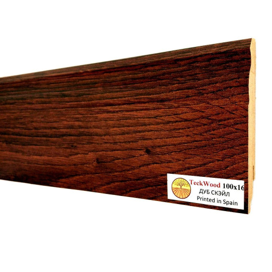 Плинтус TeckWood Цветной 100х16 Дуб Скэйл (Oak Scale) - фото 2