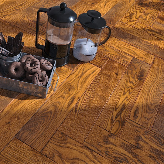 Паркет ёлка Gran Parte Венгерская ёлка 032 Амаретто - фото 4