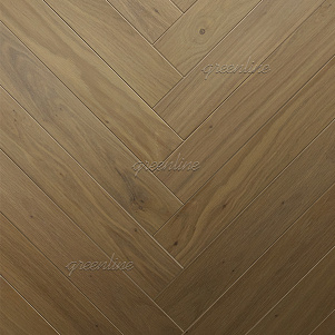 Паркет ёлка Greenline   714 Дуб Дрим 12х125х600