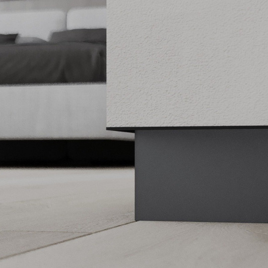 Плинтус Ликорн Скрытый С-04.2.3 Чёрный - фото 3