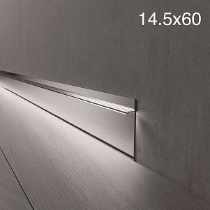 Плинтус Luxury Wood Decor Invisible™  Скрытый под подсветку без покрытия 60мм
