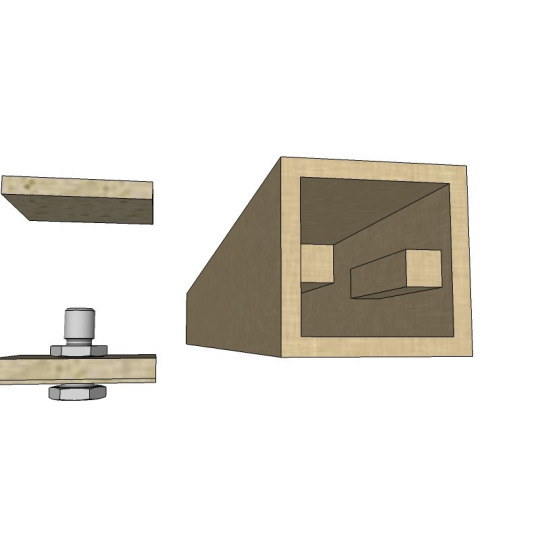 Лайтбрус Finitura Dekor 4-х сторонний шпонированный Дуб 4-х сторонний шпонированный Дуб 40х40х2800 С покрытием - фото 7