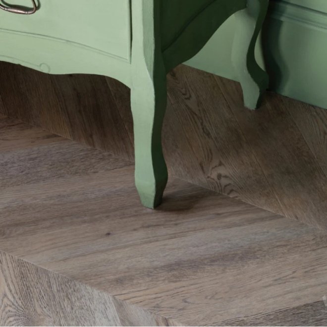 Кварц виниловый ламинат Vinilam Parquet Chevron RI153616CL4 Шеврон Шампань - фото 4