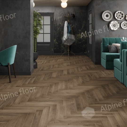 Ламинат Alpine Floor Herringbone 12 Pro Herringbone 12 Pro Дуб Анжу LF106-11 - фото 4