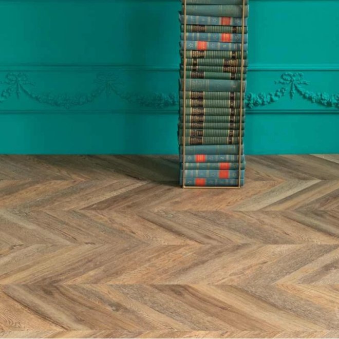 Кварц виниловый ламинат Vinilam Parquet Chevron RI153610CL4 Шеврон Нормандия - фото 3