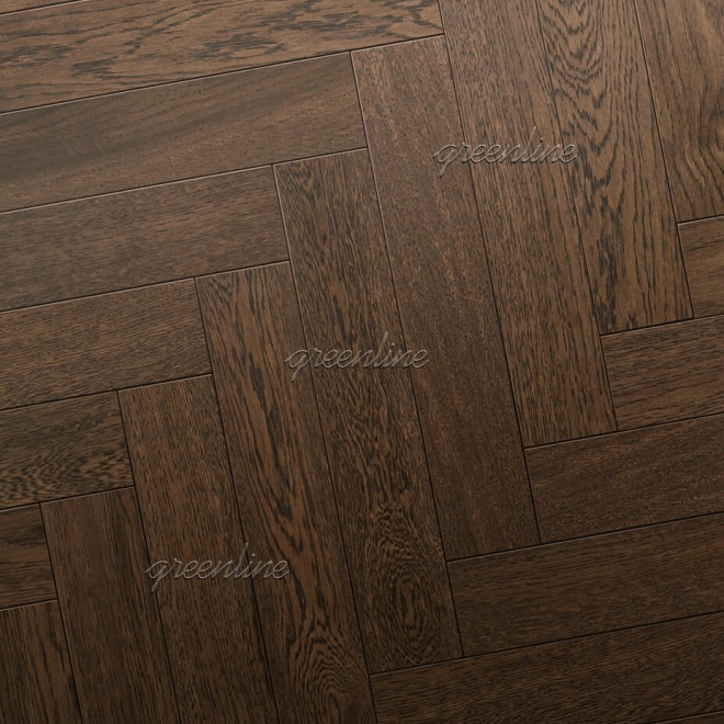 Паркет ёлка Greenline  134 Дуб Кастельон английская 134 Дуб Кастельон 15х95х620 - фото 1