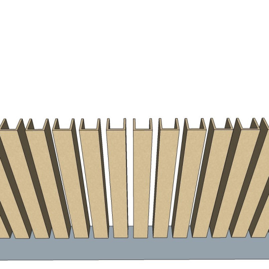 Лайтбрус Finitura Dekor 3-х сторонний шпонированный Дуб 3-х сторонний шпонированный Дуб 40х40х2800 Без покрытия - фото 10