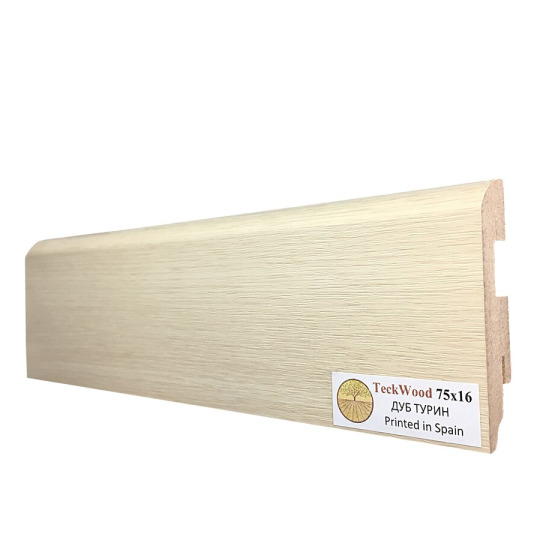 Плинтус TeckWood Цветной 75x16 Дуб Турин - фото 1