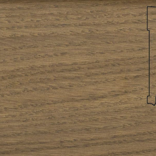 Плинтус Pedross 70х15 шпонированный - Дуб Плантагенет - фото 1