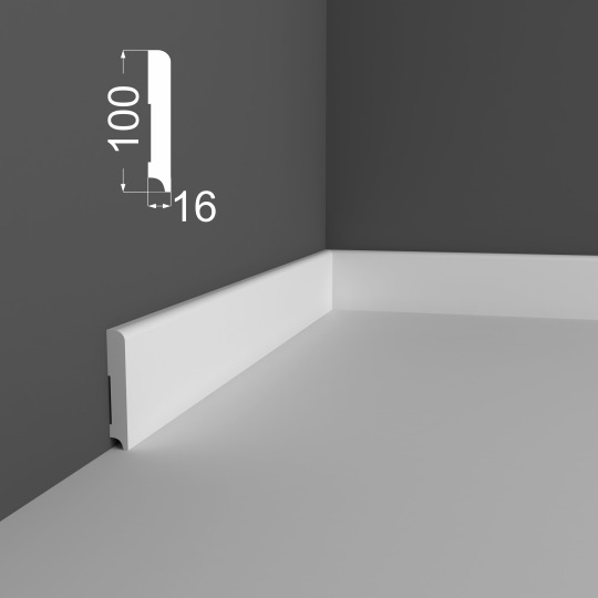 Плинтус Ликорн МДФ Грунтованный Р 2.100.16 - фото 3