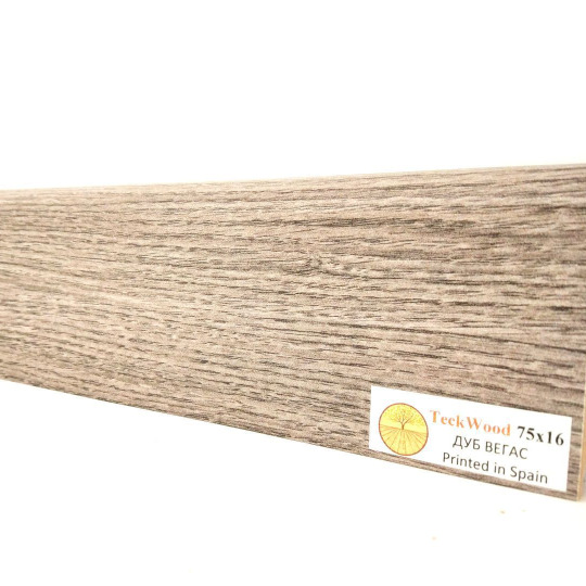 Плинтус TeckWood Цветной 100х16 Дуб Вегас (Oak Vegas) - фото 1