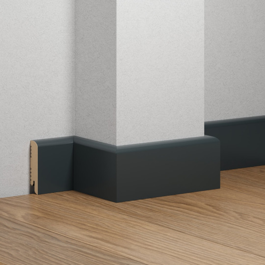 Плинтус Ликорн МДФ Цветной K-02 Антрацит - фото 2