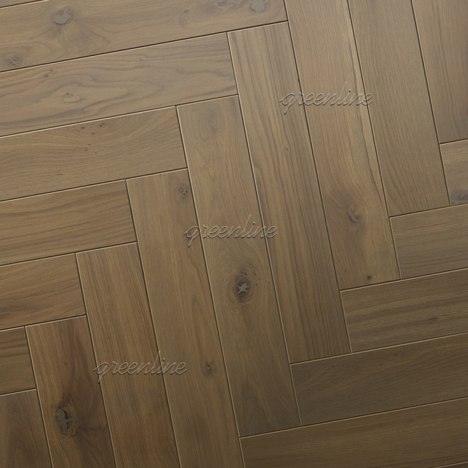 Паркет ёлка Greenline 709 Дуб Карбон 709 Дуб Карбон 12х100х600 - фото 2