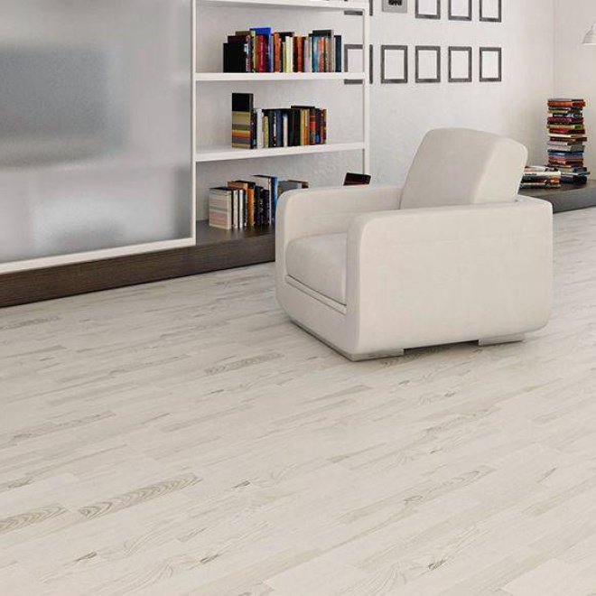 Пробковый пол Corkstyle Wood Esche Weiss - фото 3