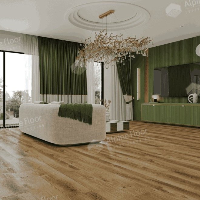 Кварц виниловый ламинат Alpine Floor Premium 12 ECO 24-7 Дуб Карте

12 мм - фото 2
