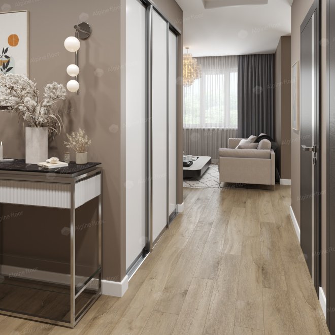 Кварц виниловый ламинат Alpine Floor Premium XL ECO 7-13 Дуб Млечный - фото 2