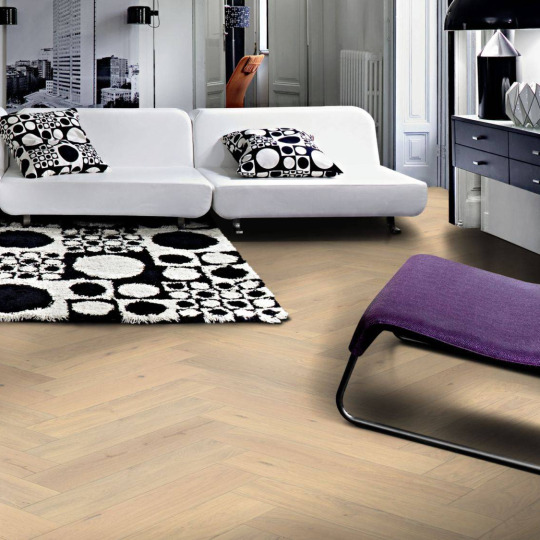 Паркет ёлка Kahrs Kahrs Дуб CD белое масло (White oil) - фото 2