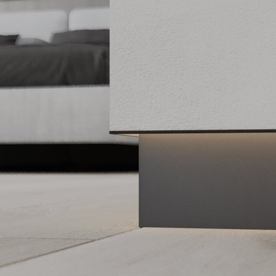 Плинтус Ликорн Скрытый С-08.2.3 Чёрный - фото 1