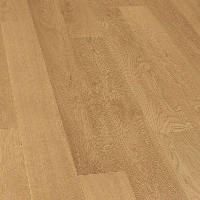 Инженерная доска Wood Bee Однополосная Дуб Select 30% блеск - фото 1