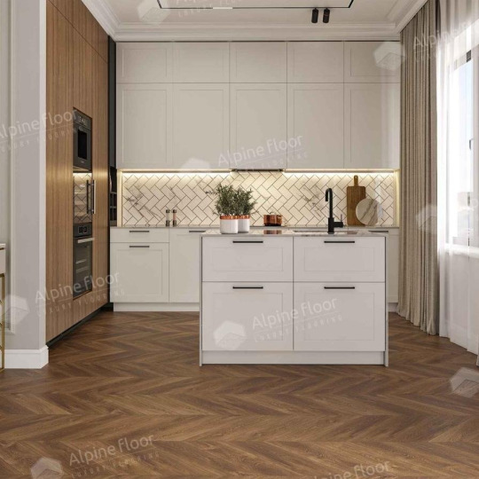 SPC ламинат Alpine Floor Chevron Alpine Дуб Коричневый ECO 18-13 MC
- фото 2