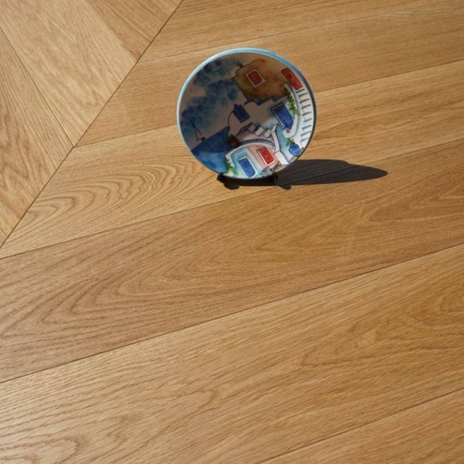 Паркетная доска Parquet Prime Французская елка Шеврон Дуб Louvre - фото 1