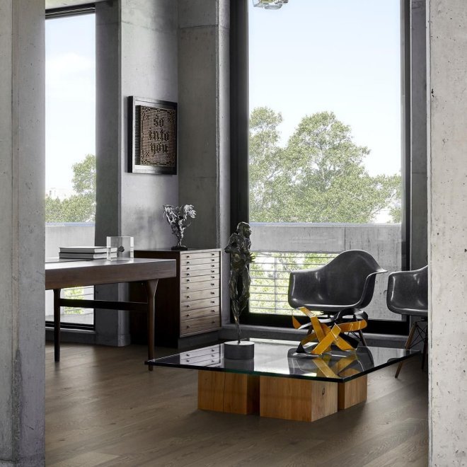 Паркетная доска Kahrs Дуб Charcoal Light Plank Kahrs - фото 2