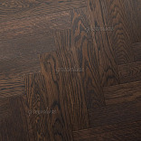 Паркет ёлка Greenline  832 Дуб Эбони английская 832 Дуб Эбони английская 15х130х600 - 